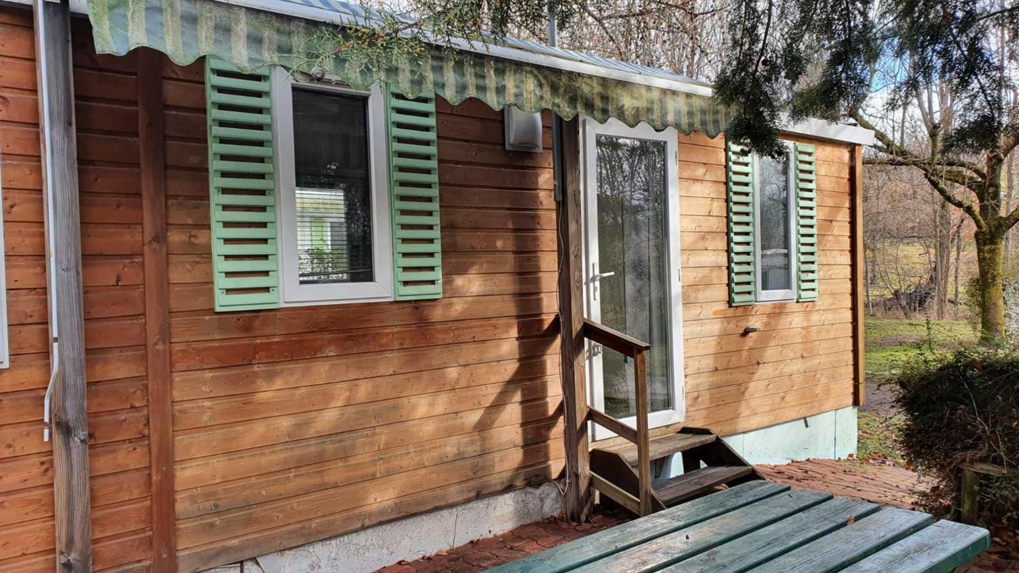 Camping L'Enclave Mobil-Home Estavar Exterior foto